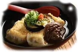 名物おかだ揚げ出汁豆腐の画像