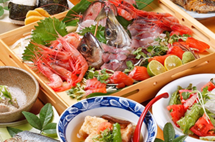 朝どれ鮮魚のお造りの画像