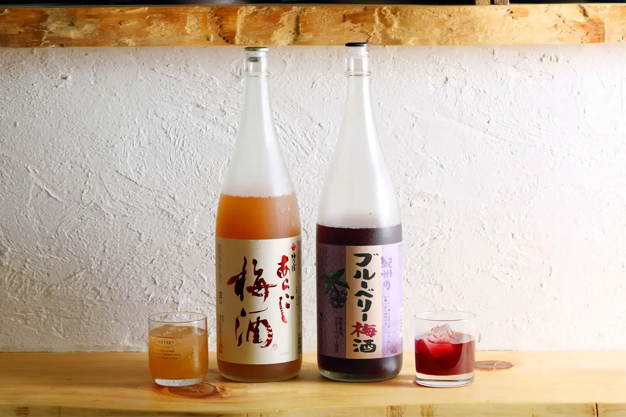 あらごし梅酒とブルーベリー梅酒の画像