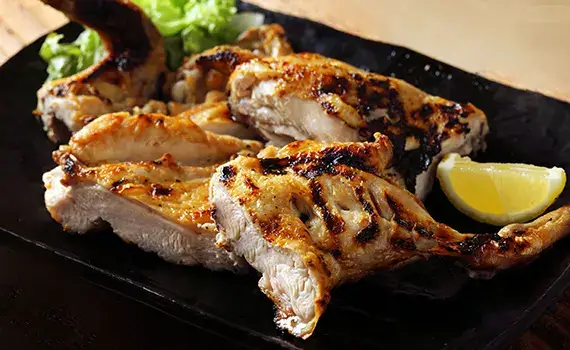 おかだ自慢の大山鶏 若鶏塩焼きの画像