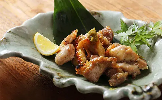 鶏塩焼きゆず胡椒添えの画像