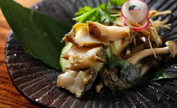 北海道アワビのバター焼き大アワビのバター焼きの画像