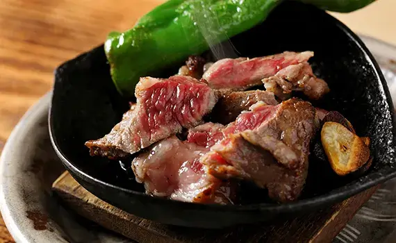 ミニ和牛ステーキポン酢の画像