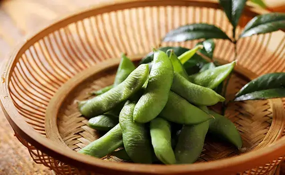 黒豆の枝豆の画像