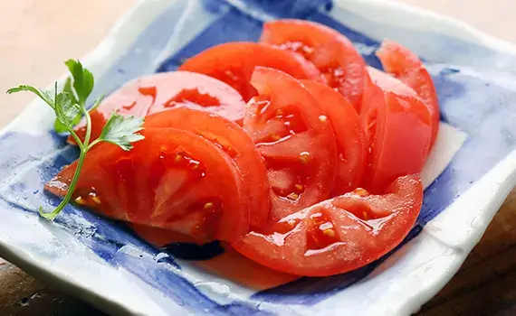 トマトスライスの画像