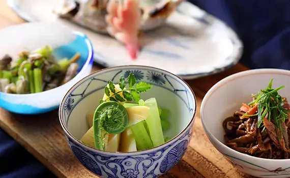 筍とふきのとう,ぜんまい,わかごぼうの画像