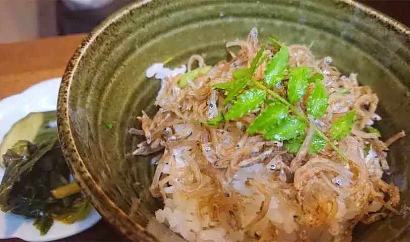 自家製ちりめん山椒ごはんの画像